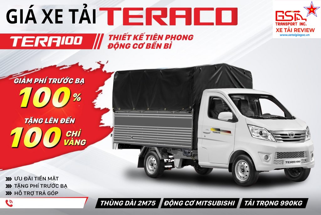 Giá Xe Tải Tera 100 Bao Nhiêu? Báo Giá Tera 100 Mới Nhất Hôm Nay