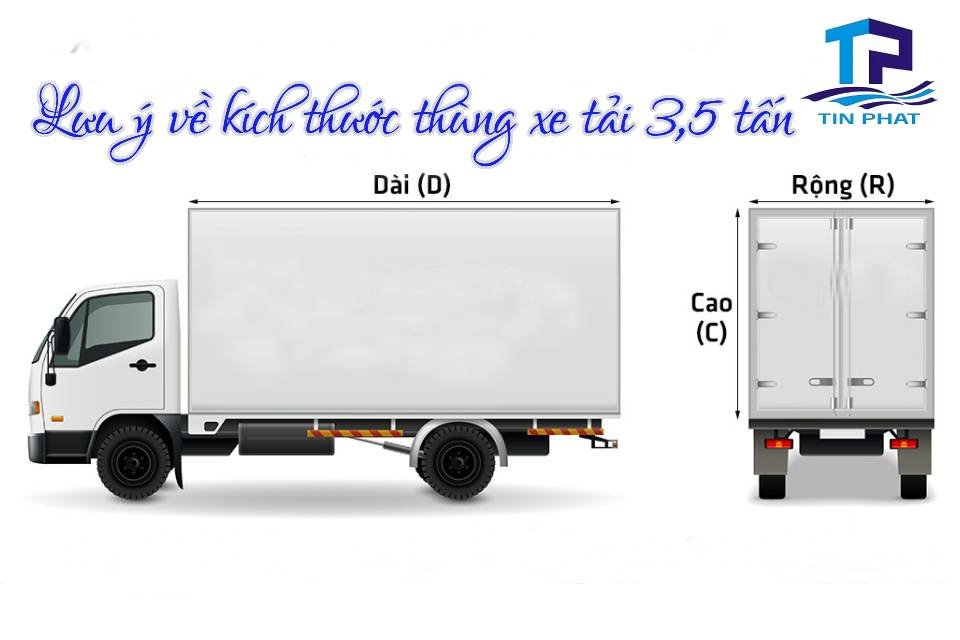 Chọn xe tải 3.5 tấn dựa vào kích thước thùng như thế nào