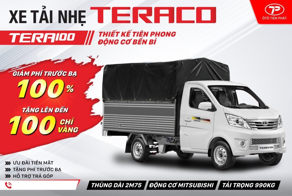 Xe tải Tera 100 giá bao nhiêu tiền | So sánh các phiên bản hiện có