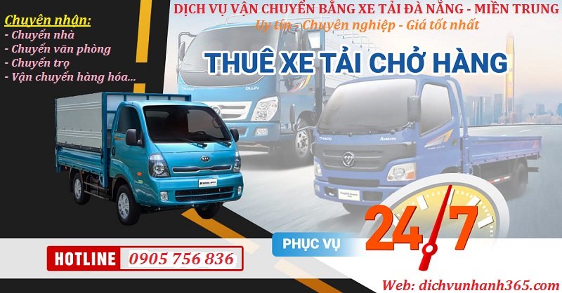 Đơn vị thuê xe tải chở hàng Đà Nẵng chất lượng tư vấn 24/7