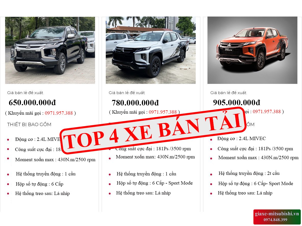 So Sánh Chi Tiết Xe Bán Tải Nào Rẻ Nhất Hiện Nay Và Dễ Trả Góp