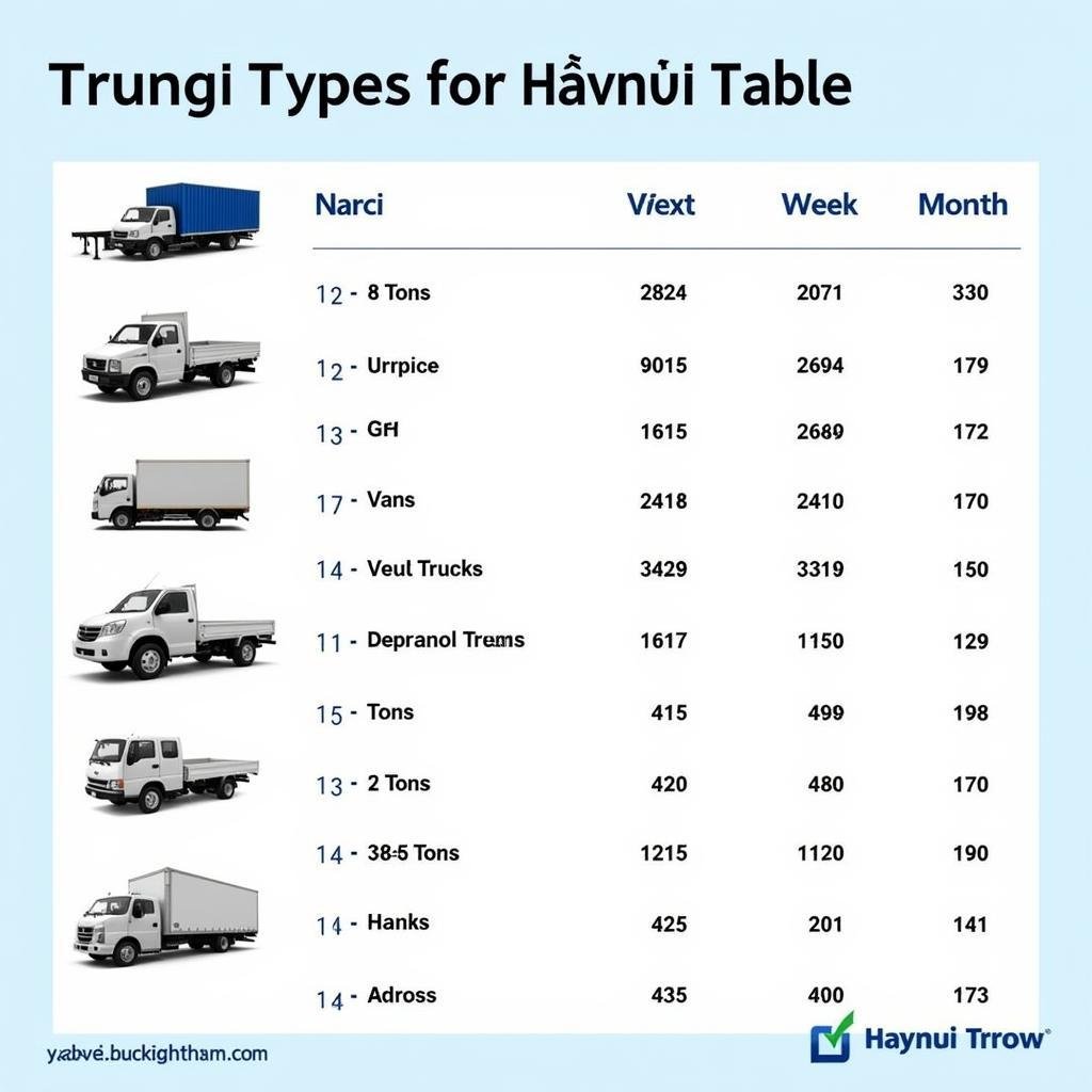 Bảng giá thuê xe tải tự lái Hà Nội - Giúp bạn vận chuyển tiết kiệm chi phí