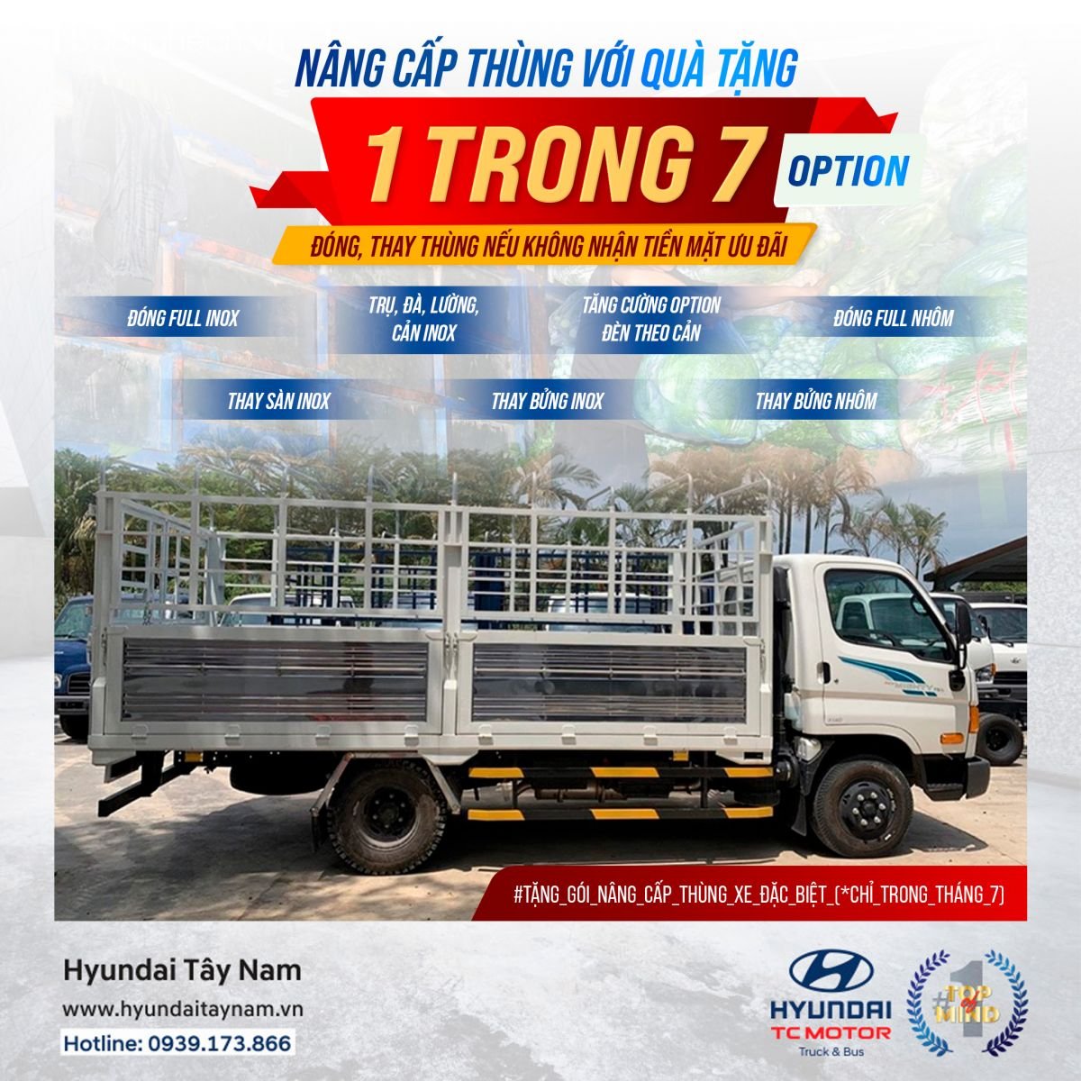 Khuyến mãi mua xe tải Huynđai 3.5 tấn tốt nhất ưu đãi hấp dẫn