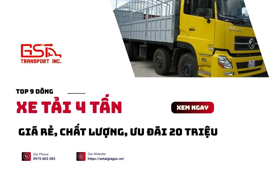 So sánh giá xe tải 2.4 tấn các hãng phổ biến trên thị trường