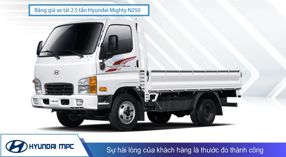 Cập nhật ngay giá xe tải Huynđai 2.5 tấn Bảng giá chi tiết đầy đủ