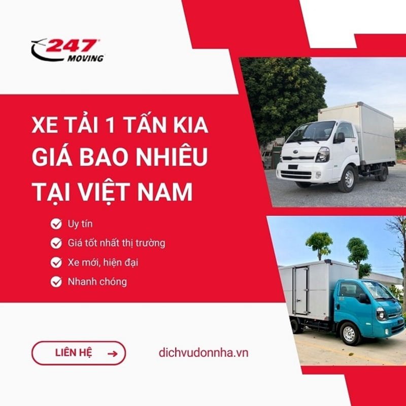 Tìm giá xe tải Kia 1 tấn giá rẻ nhất tại Việt Nam hiện tại.